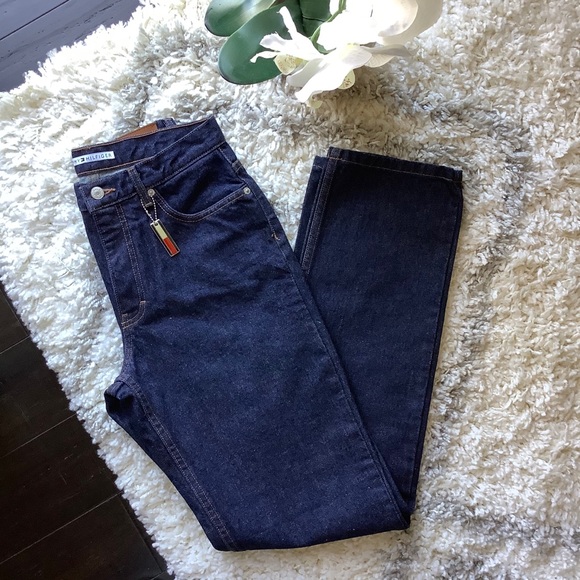 Tommy Hilfiger Dark Blue Vintage Style Jeans - Picture 7 of 8